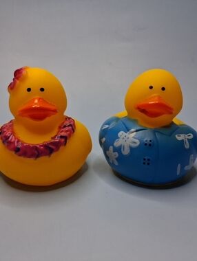 Aloha, Hawaiian 2" Mini Rubber Duck Set of 2  For Sumer, Jeeps, Collectors NWT